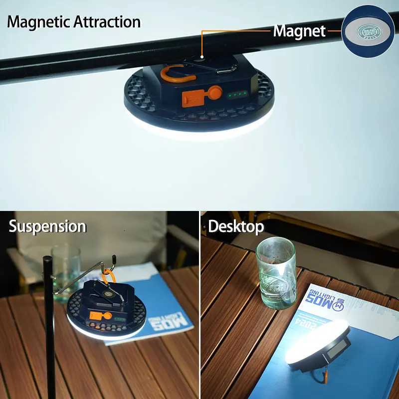 MOSLIGHTING Camping Light Rechargeable Lantern Portable Flashlight Emergency Night Market Lights Outdoor Camping Bulb Tent Lamp M251115