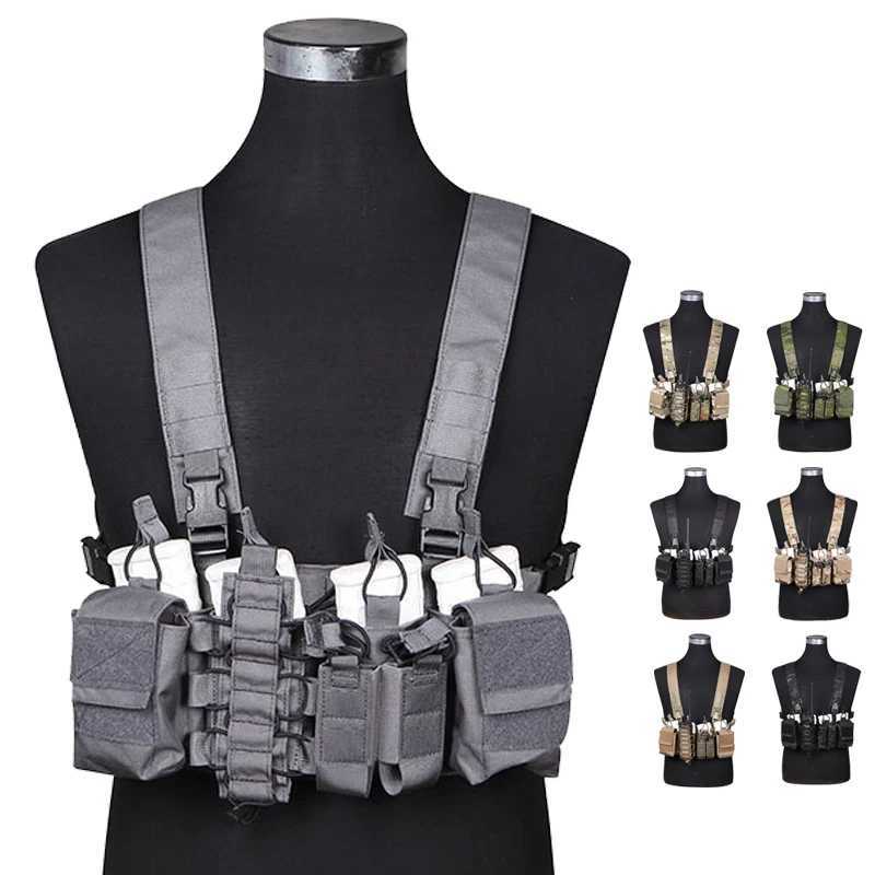 Emersongear Tactical Chest Rig D3CR Rapid Assault Armor 5.56 Walkie Pouch Airsoft Hunting Carrier Vest Combat Vest XJ250730XJ251114