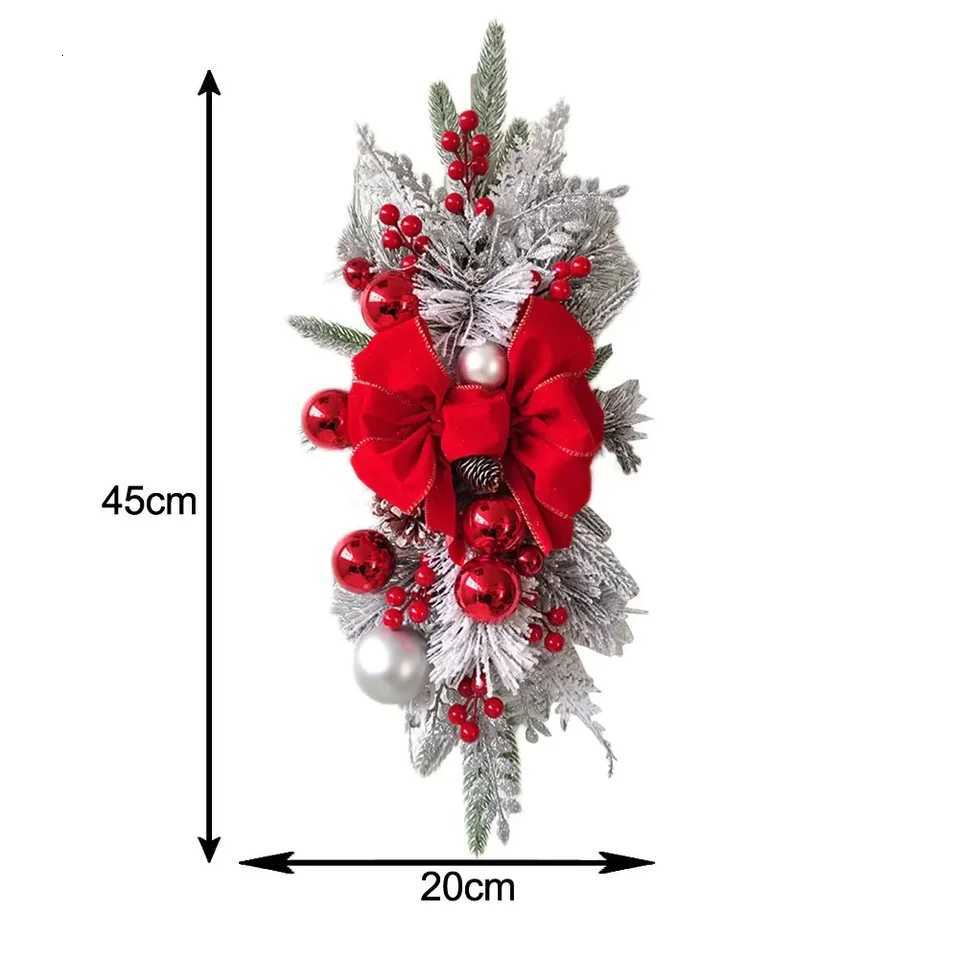 Atmosphere Decorative Garland Ornament Christmas Wreath Party Supplies Home Door Window Decoration For Holiday Wall DoorM251115