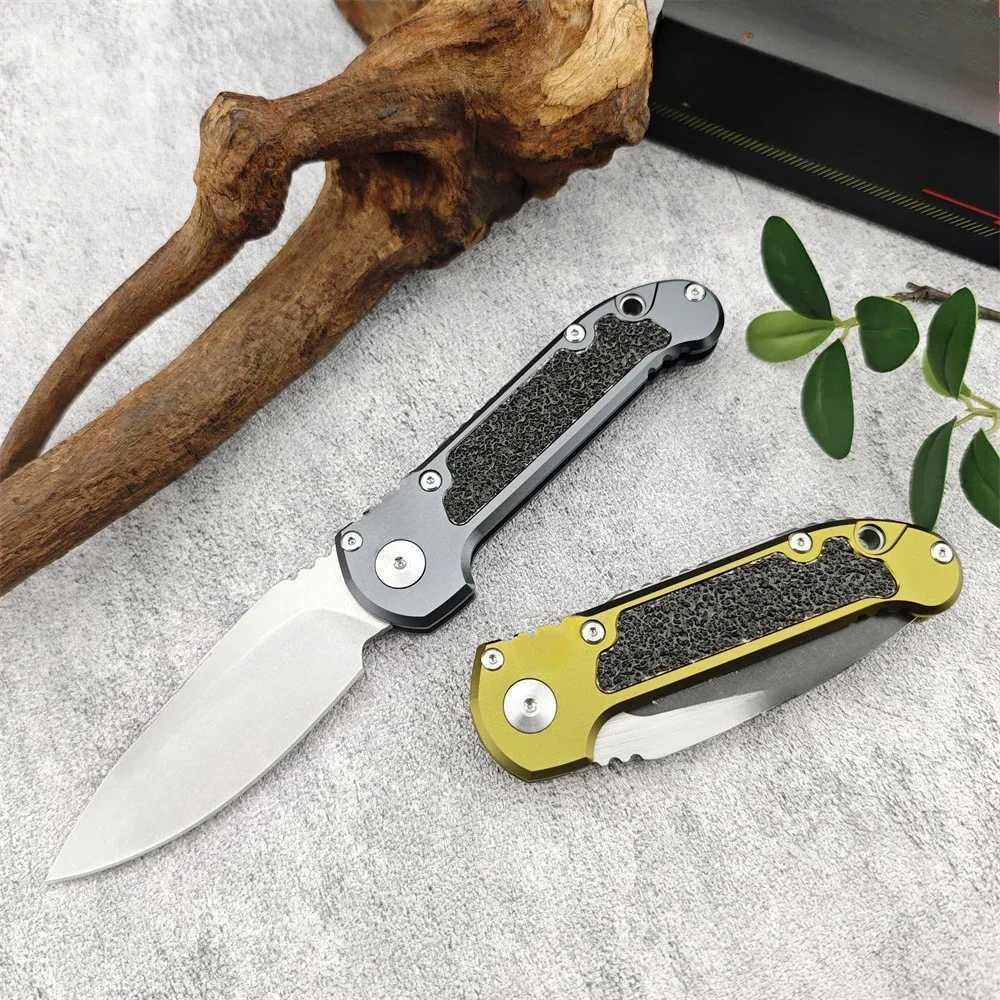LUDT Third Generation Tactical Folding Knife 3.38-inch D2 Blade Aluminum Handle Camping Hunting Pocket Knife EDC Outdoor Survival KnifeXJ250415
