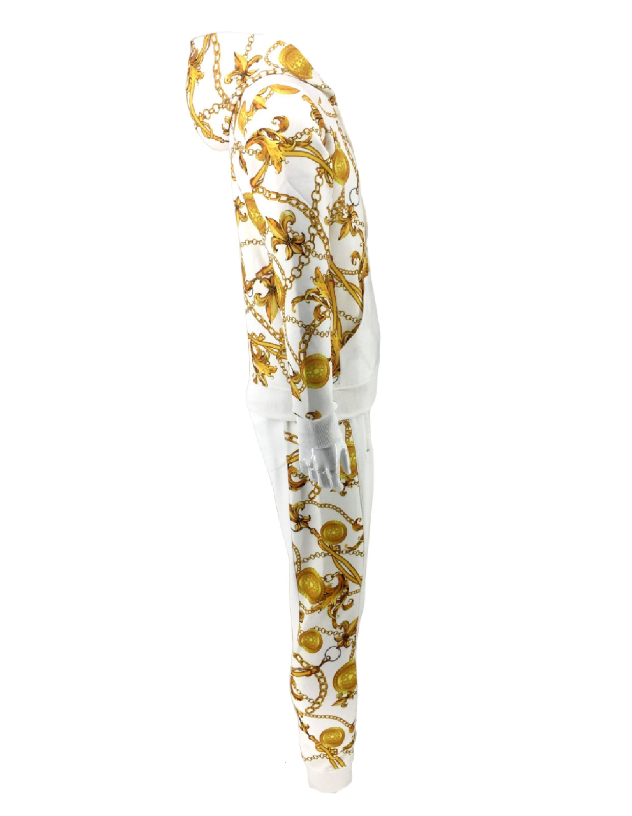 2-Pcs Tracksuit Mens Hoodie Sweatshirt & Jogger Pants Men's 3D Print Set Suits &