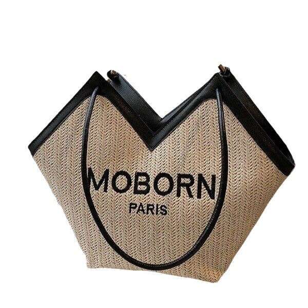 Handmade Beach Bag Simple Grass 2024 Summer New Casual Shoulder For Women Beach Woven Tote Bag Kq2