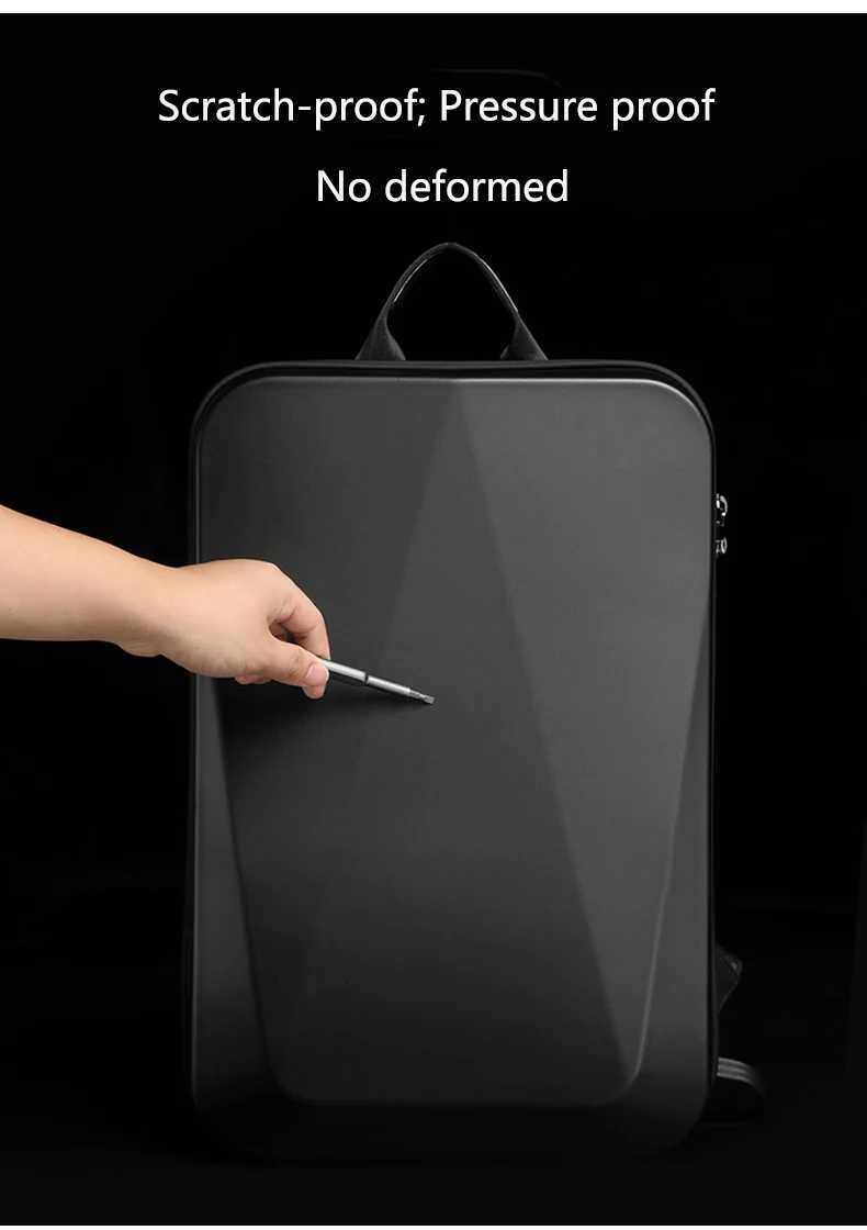 Mens 156 Laptop Hard Shell Backpack Waterproof Anti-theft Expandable TSA Lock Gaming Pack Luxury Business Backpack USB ChargeW251114