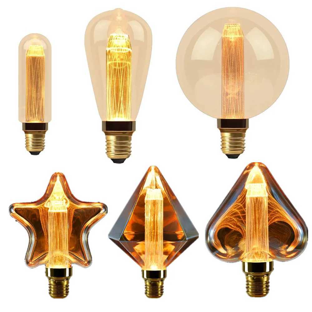 Edison LED Light Guide Bulb E27 220V ST64 G95 G125 LOVE 2000K Lamp Vintage Incandescent Decoration Holiday Wedding Party C251115