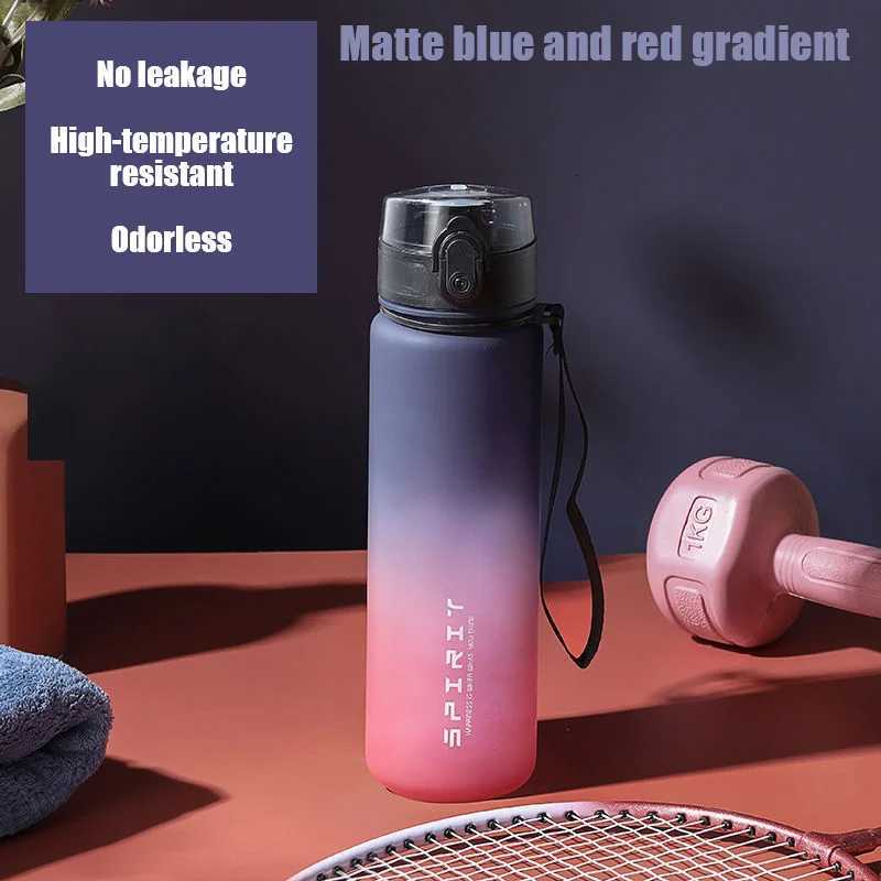 1pc Leak-Proof Sports Water Bottle - Large Capacity Portable Durable for Gym Fitness Outdoor Activities-Food Grade MaterialW251114