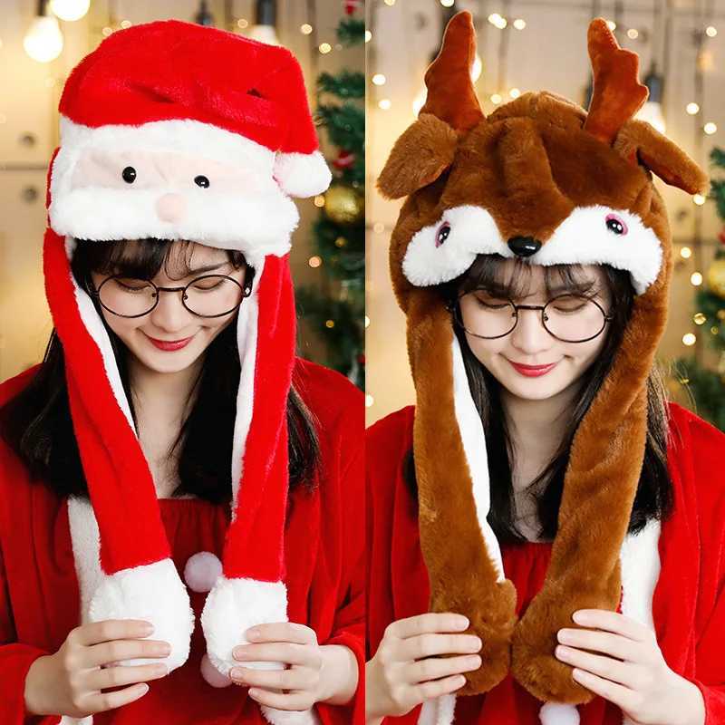 2024 New Christmas Hats Cold And Windproof Daily With Santa Reindeer Cute Cartoon Dress Up Party Headdress Festive Supplies Y251115