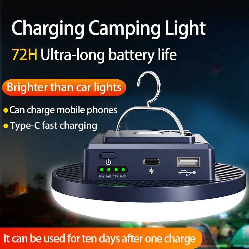 Camping Light LED Lantern Portable 4 Lighting Modes Hanging Rechargeable Outdoor Tent Emergency Light Camping with Magnet M251115