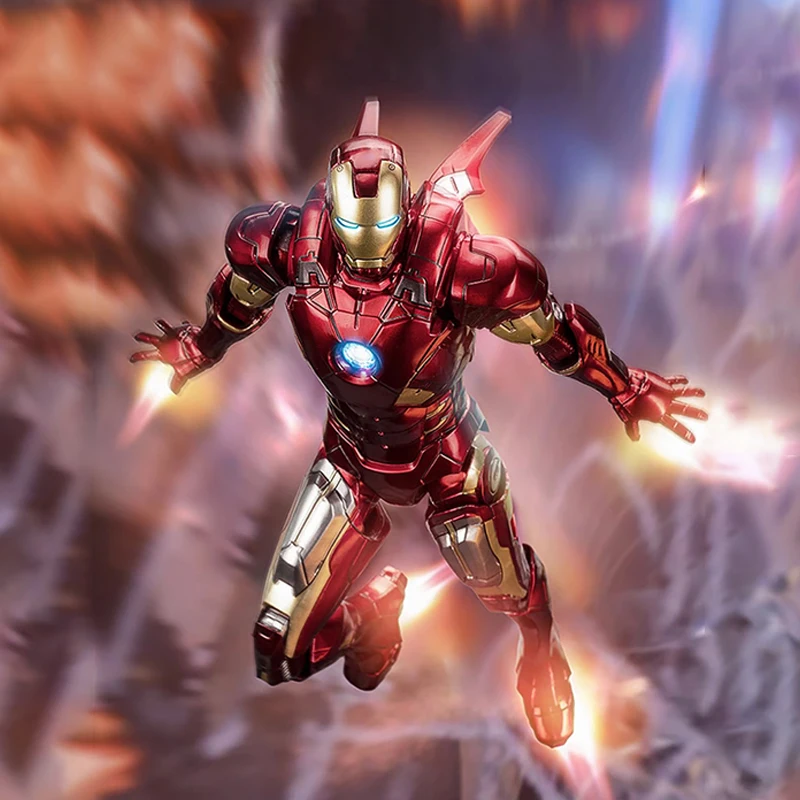 ZD Toys Marvel Official Licensed Iron Man MK7 7Inch Tony Stark Action Figure Avengers 1/10 Scale Collectible Model Kids Gifts Bulk Wholesale