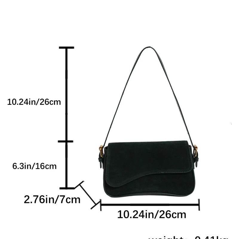 Solid color striped flannel womens cross body bag quiet bag fashionable and elegant PU leather shoulder bag 250410