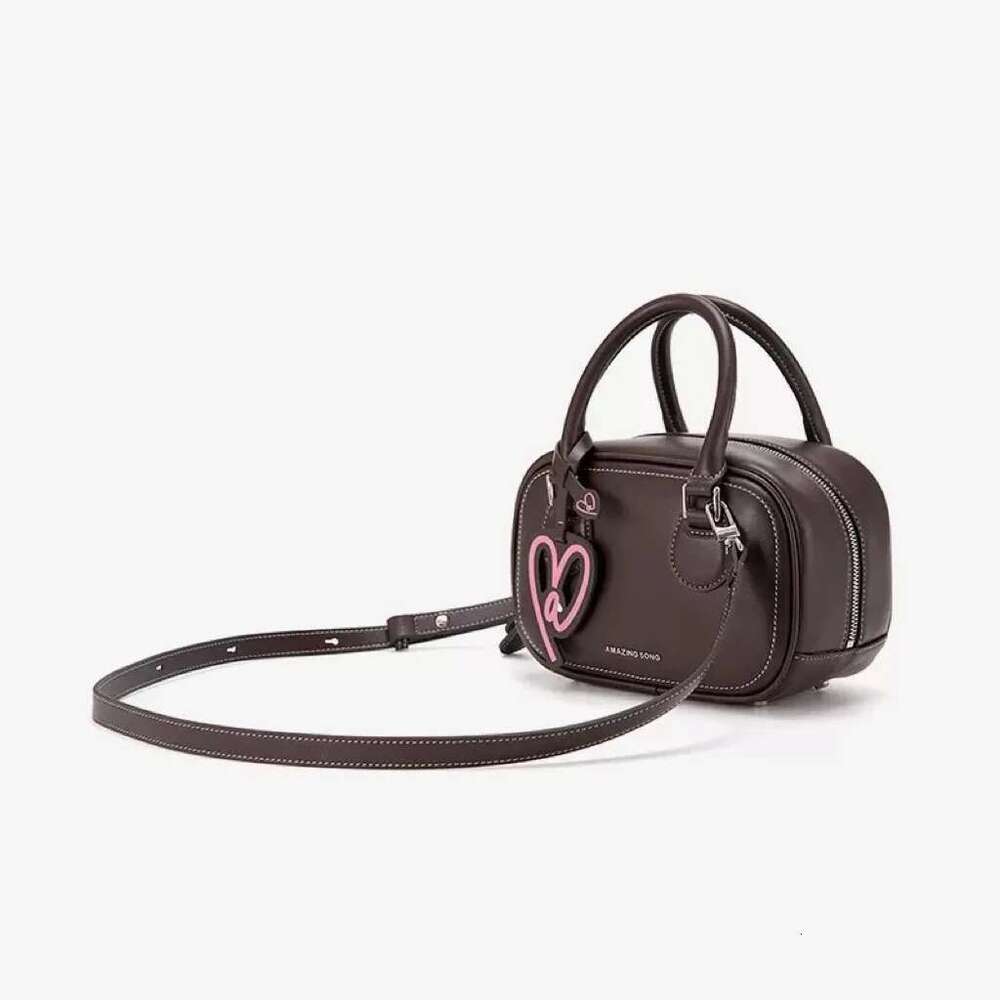 Ams Toast Bag, Cowhide Casual Crossbody Bowg Bag