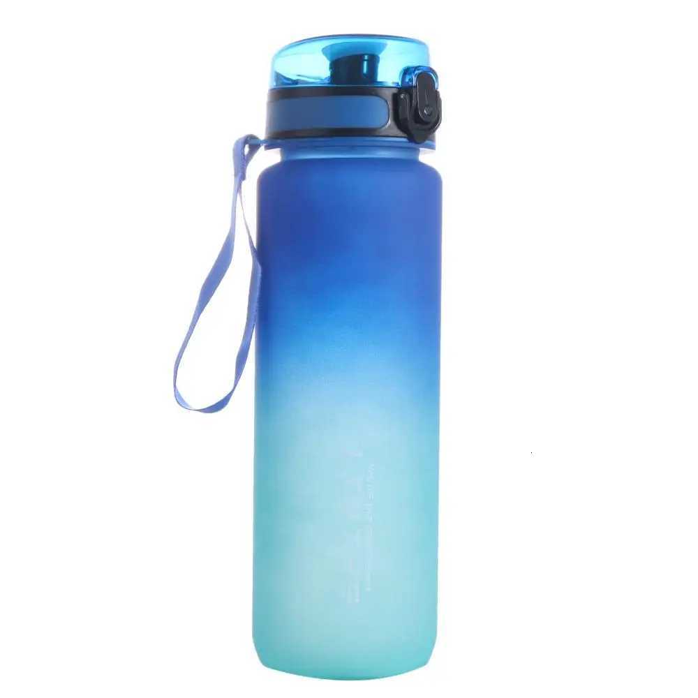 PC 1 Liter Sports Water Bottle Large Capacity Portable Leak Proof Colorful Plastic Cup Gradient Color 500/800/1000mlW251114