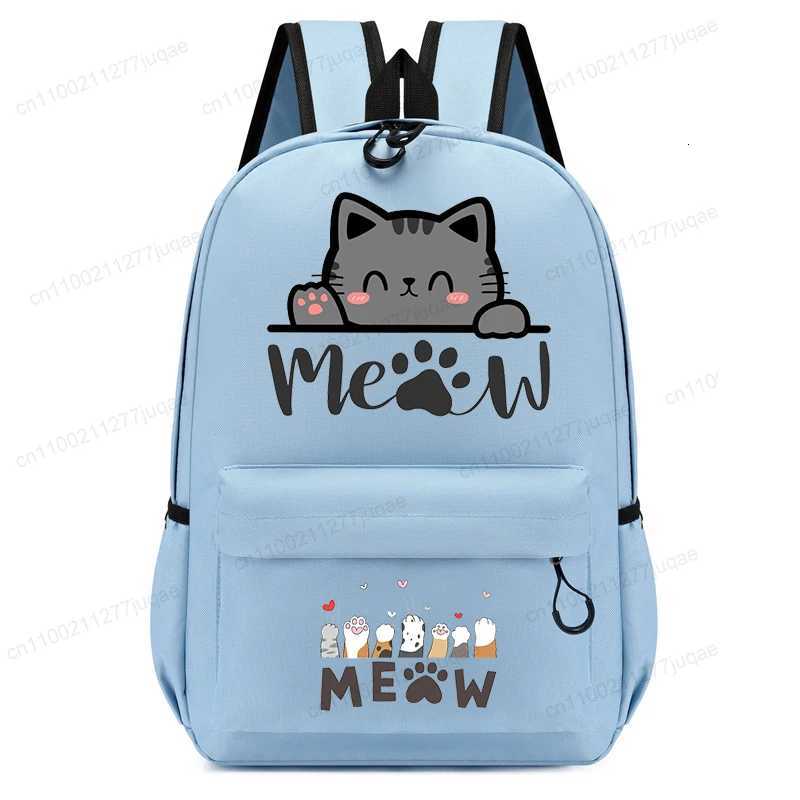 Cute Cat Kawaii Back To School Bookbag Backpack for Girl Boy Children Rucksack Fashion Casual School Bags Kids Birthday GiftW251114