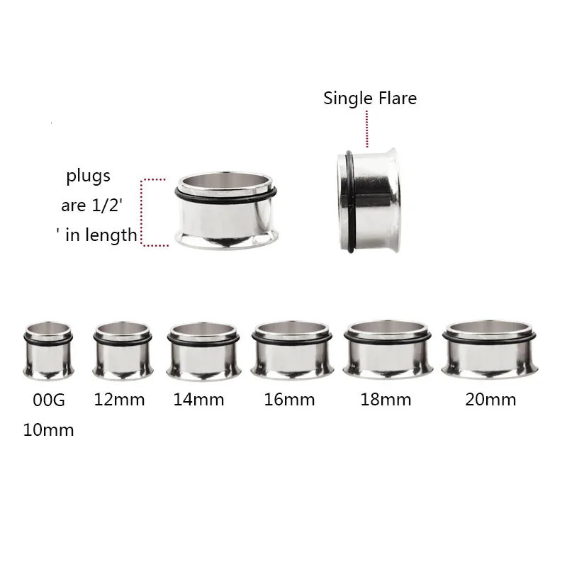 10-20mm 24pcs/lot Steel Acrylic Ear Gauge Tapers And Plugs Stretching Kits Flesh Tunnel Expansion Body Piercing Jewelry Unisex 250408