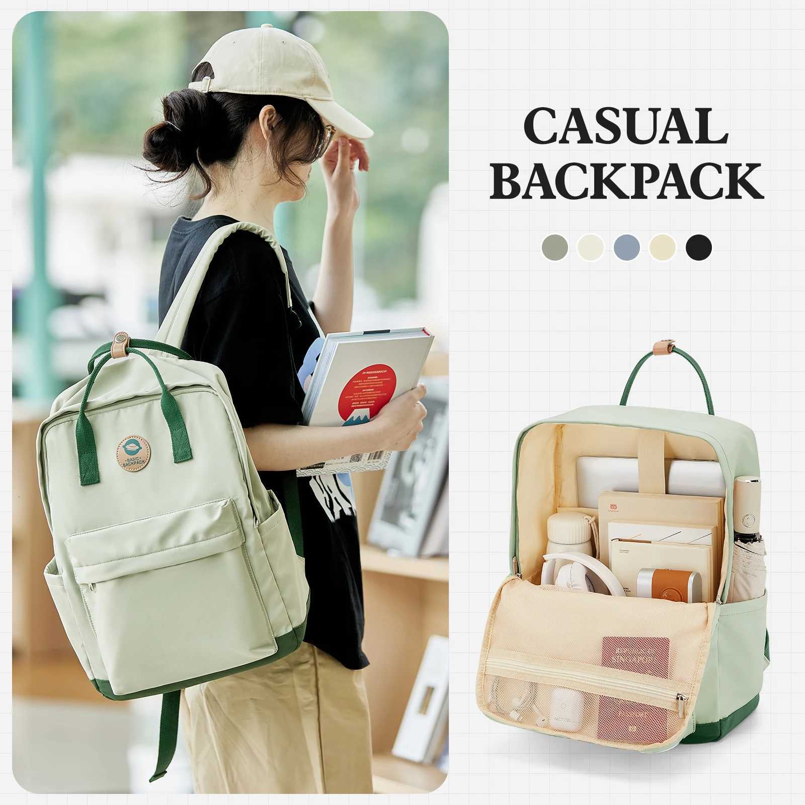Back to School Youth School Backpack Stylish Waterproof Casual School Bag Basic Laptop Backpack For WomenUniversity BackpacksW251114