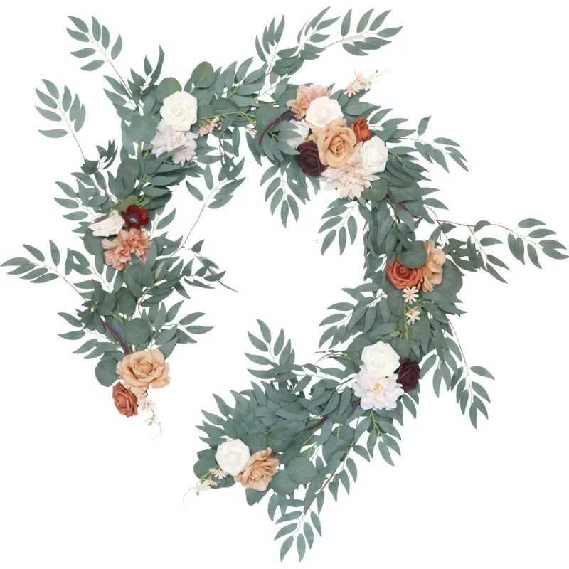 Cross-border Spot Simulation Rose Vine Table Flower Hotel Decoration Banquet Vine Wreath Decoration Wedding Arch FlowerM251115