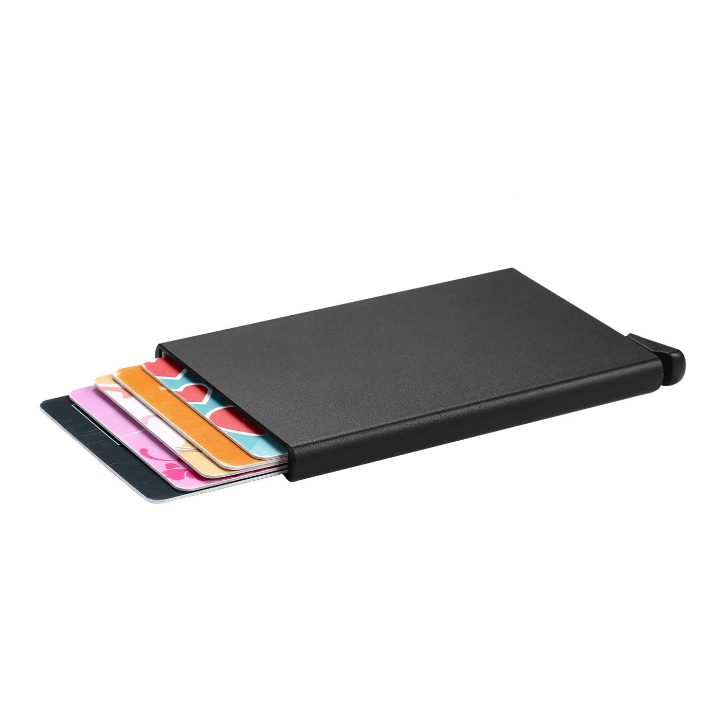 Anti-theft ID Credit Card Holder Porte Carte Thin Aluminium Metal Wallets Pocket Case Bank Women Men Credit Card Box 250414