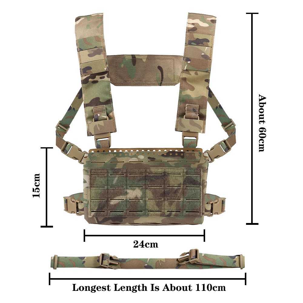 Airsoft Hunting Vest MOLLE Tactical Chest Rig Bag With 5.56 Triple Elastic Magazine Pouch Tactical Plate Carrier Vest Equipment XJ251114
