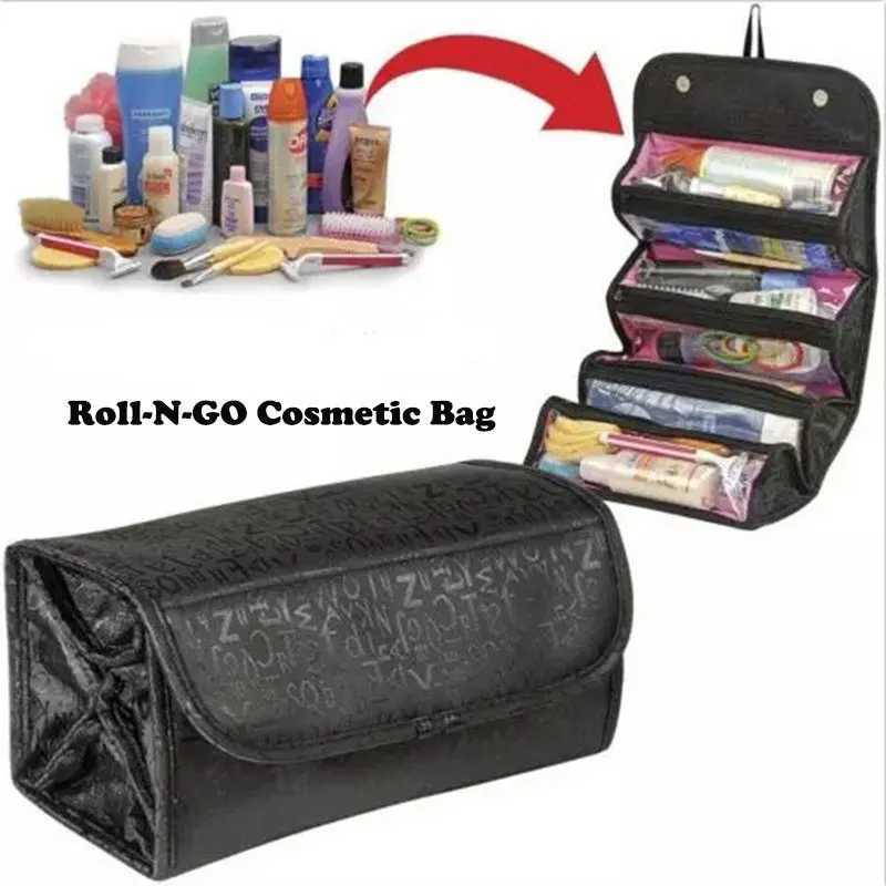 ROLL-N-GO Cosmetics Organic Makeup Bag Hanging Toilet Bag Company Travel Kit ROLL-N-GO Jewelry BagXJ250415