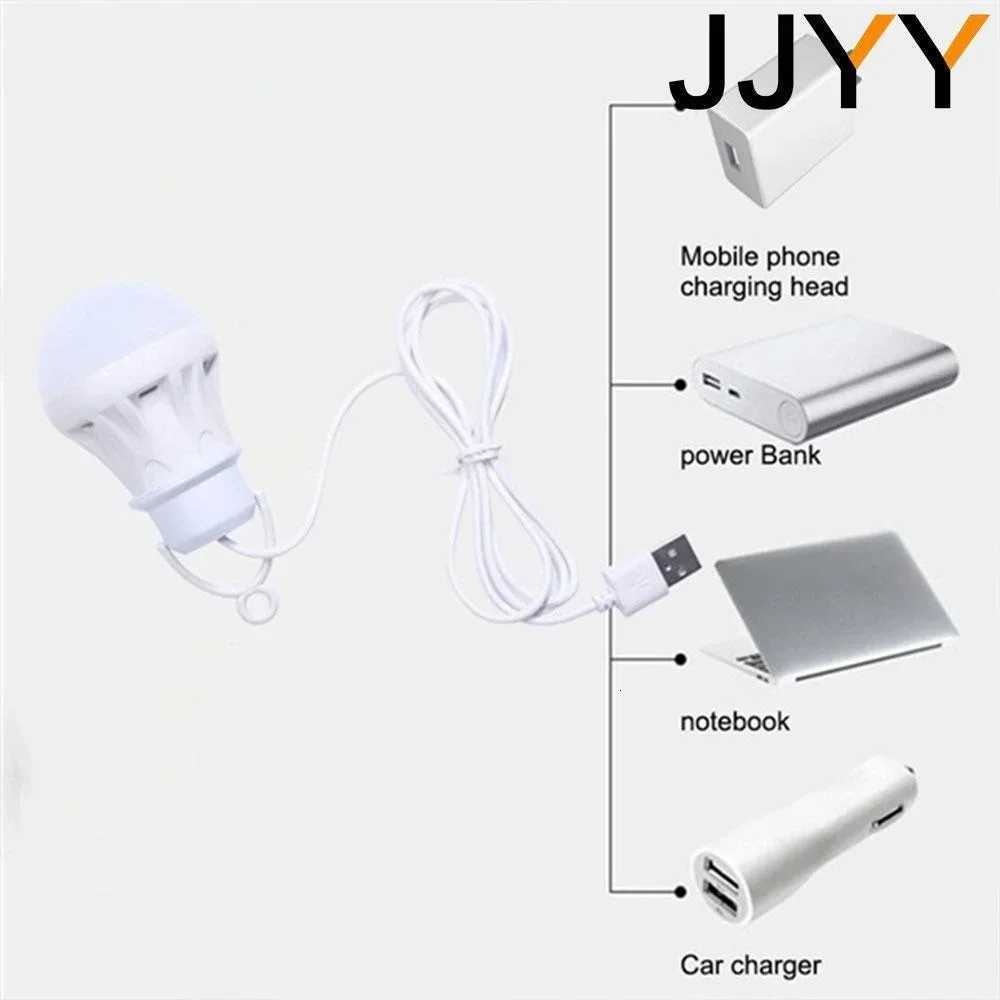 100/240CM 5V LED USB Portable Lantern Camping Lights USB Bulb Power Bank Camping Equipment for Tent Lanterns Camping Hiking Lamp M251115