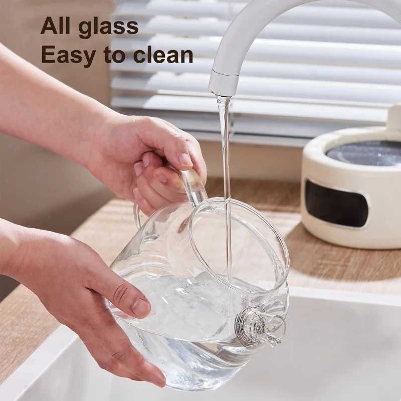 110V/220V MultiFunction Health Kettle Temperature Adjust Glass Tea Maker Appointment Flower Teapot Portable Electric Kettle 12L Y251114