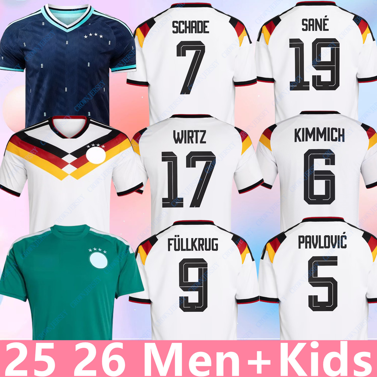 Germany Jersey 25 26 125TH Musiala Wirtz Havertz Kimmich sane Soccer Jerseys Deutschland Trikot KROOS Tah RUDIGER GNABRY Raum MULLER 2025 2026 Football Shirt Kid
