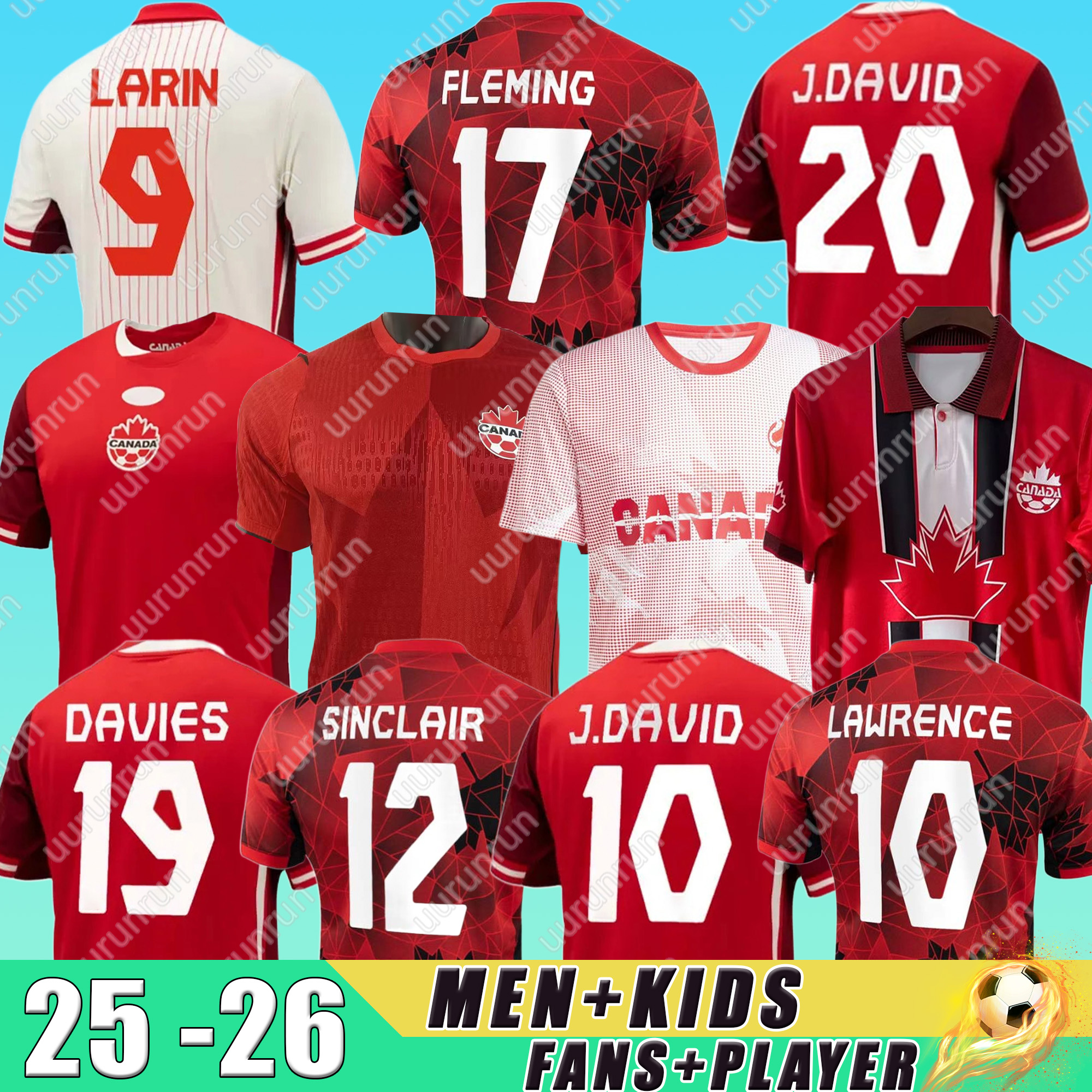 24 25 26 Canada Soccer Jerseys DAVIES EUSTAQUIOBUCHANAN LARIN DAVID 2024 2025 2026 OSORl0 Kits Men's Uniforms football shirts T home away third MEN WOMEN national