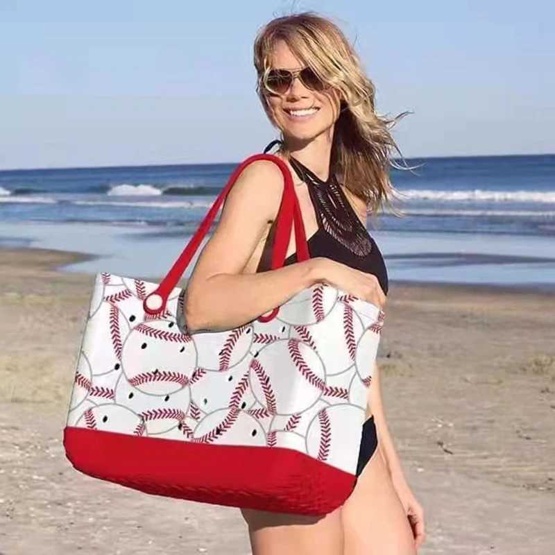 EVA oversized Bach bag waterproof vacation portable shoulder bag womens summer travel bag beach sports market swimming W250415