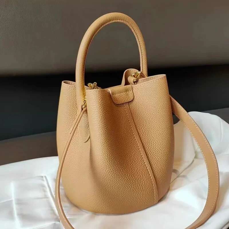 Designer bag handbags women leather bucket new basket single shoulder sloping body daily travel leisure