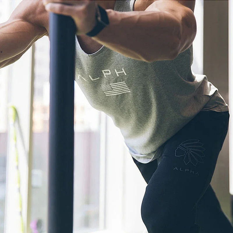 Mens summer casual sleeveless shirt fitness vest gym running exercise single piece underwear mens clothing 250407