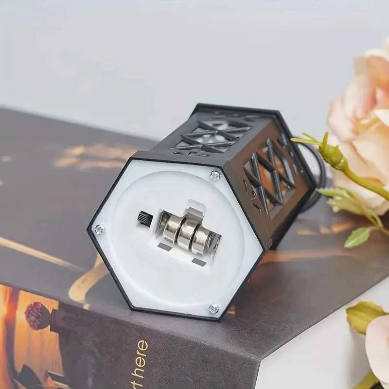 Halloween Led Electronic Candle Light Hexagonal Wind Light Portable Handheld Small Lantern Decorative Ornament M251115