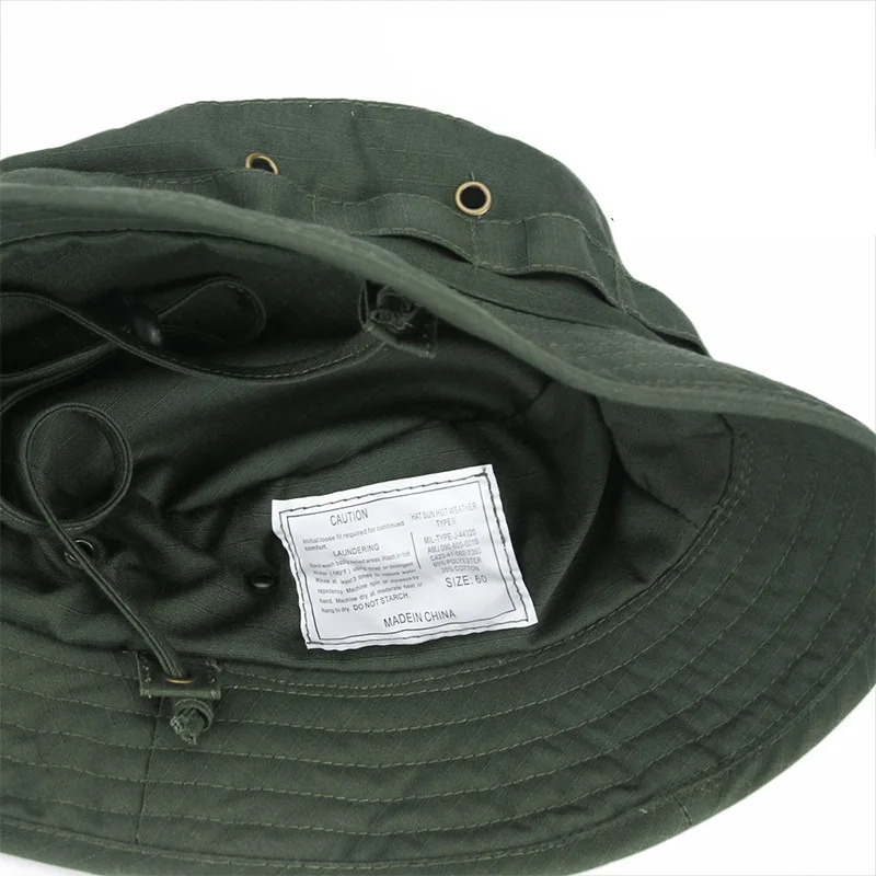 Camouflage Boonie Hat Outdoor Hiking Fishing Hunting Camouflage Bucket Hat Set Travel Summer Beach Hat Men and Women 250409
