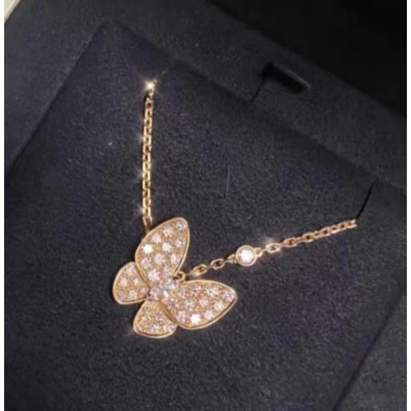 Butterfly Necklace Mother Of Pearl women Designer necklace Clover Turquoise Diamond Pendants Necklace S925 Sliver Rose Gold Plated High quality jewelry wedding