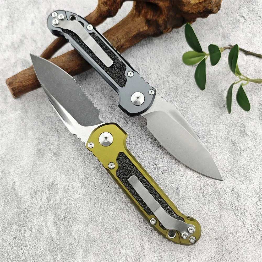 LUDT Third Generation Tactical Folding Knife 3.38-inch D2 Blade Aluminum Handle Camping Hunting Pocket Knife EDC Outdoor Survival KnifeXJ250415