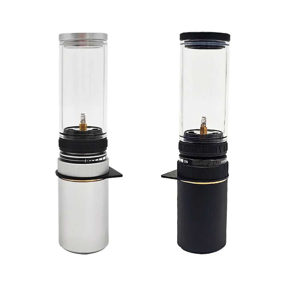 Mini Portable Aluminum Alloy Outdoor Camping Gas Candles Lamp Lantern with Gas Cartridge M251115