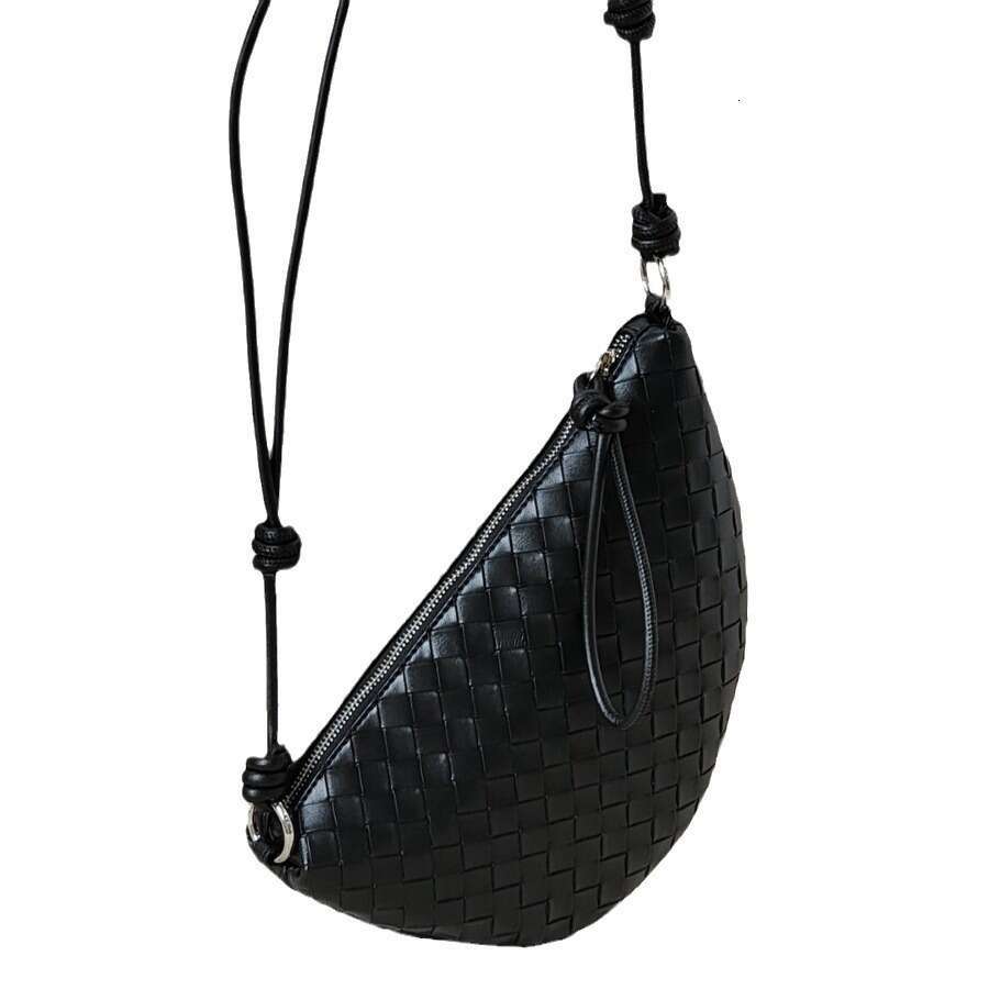 Mm Women's Bags Knitted Cowhide Crossbody Casual Niche Fashion Trend Shoulder Bag, Commuting Women's Backpack