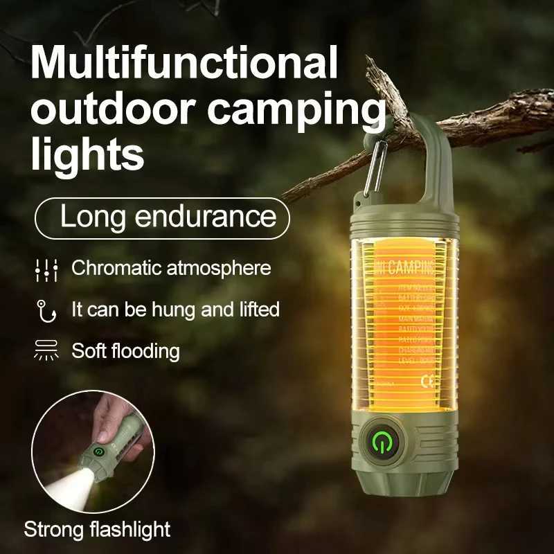 Outdoor LED Night Multi Functional Camping Light Riding light Rechargeable Flashlight Night Light Waterproof Travel Light M251115