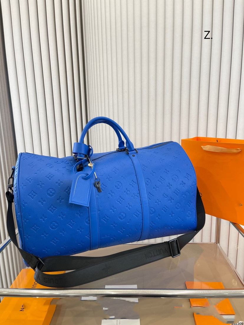 2026 Top Quality New Men Duffle Bag Women Travel Bags Hand Luggage Men Pu Leather Handbags Large CrossBody Bags Totes Purse Crossbody Bag 50cm