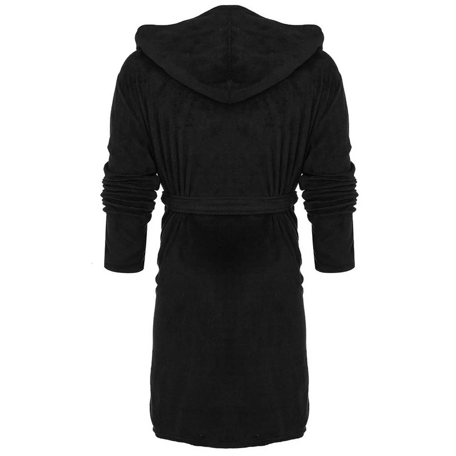 Solid Shower Kimono Robes Hooded For Women Long Sleeves Towel Bathrobe With Waist Girdle Female Cotton Sleepwear For Home Wear C251115