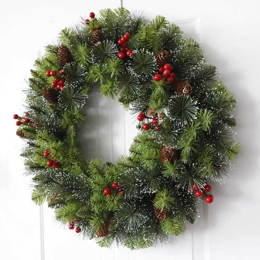 With Pinecone and Berry Christmas Hanging Garland Artificial Holiday Art Xmas Wreath Gifts Multifunctional 20/30/40cmM251115