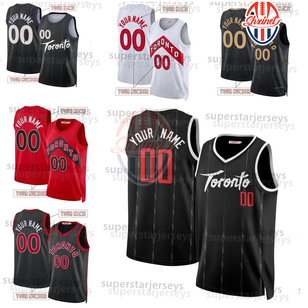 Personalized Custom 2025-26 CITY Jersey Scottie Barnes 4 Carter 15 Custom Basketball Barrett Stitched Any Number And Any Name