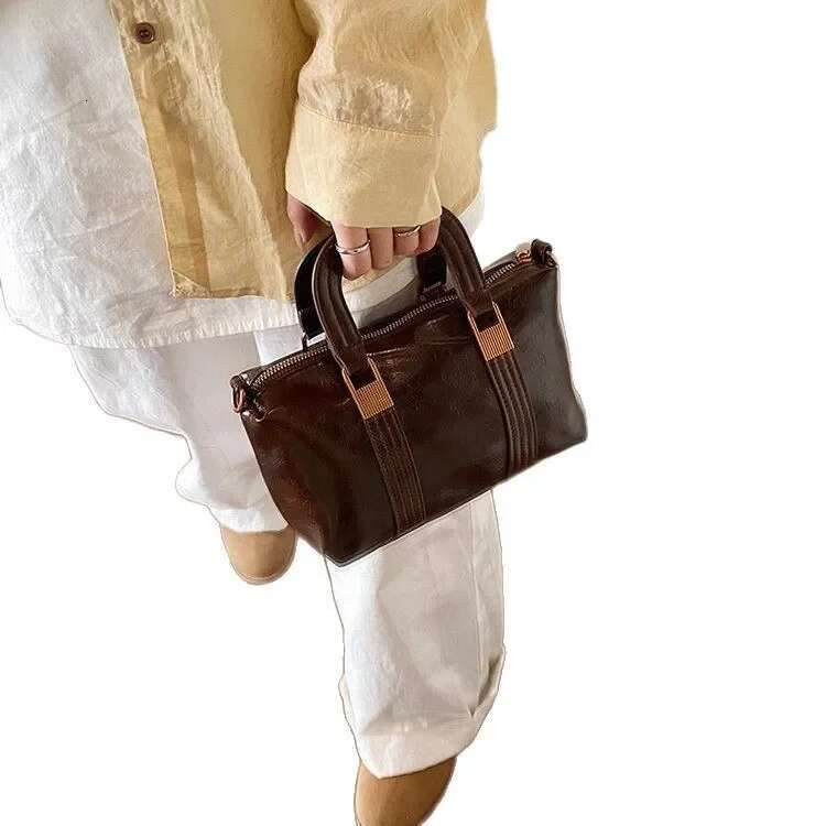 2025 Matte PU Mini Satchel, Convertible Crossbody Bag With Retro-Edge Leopard Print, Day-To-Night Structured Purse For Women