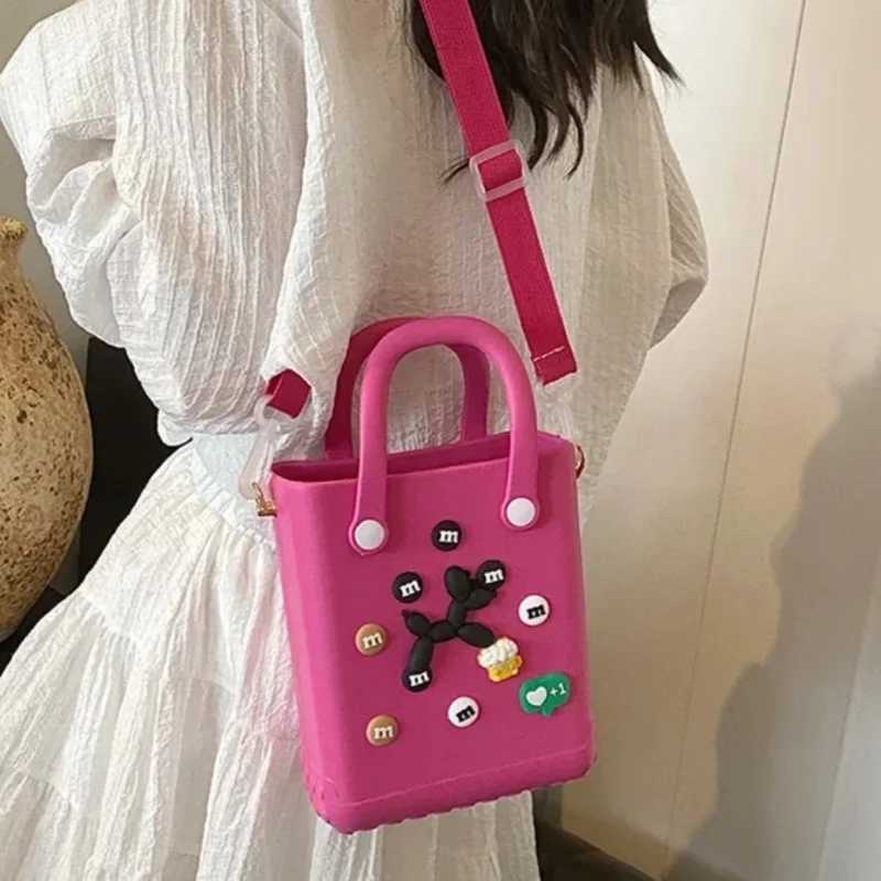 Mini Borg Beach Bag Waterproof Womens Shopping Handbag Outdoor Travel Picnic Basket Swimming Vacation Makeup Bag Home Organizer W250415