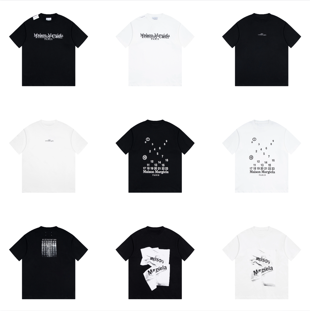 Men's T-shirt designer T-shirt MM M6 short sleeved tape coated printed loose T-shirt for couples, breathable pure cotton T-shirt for sports Y2K hip-hop summer