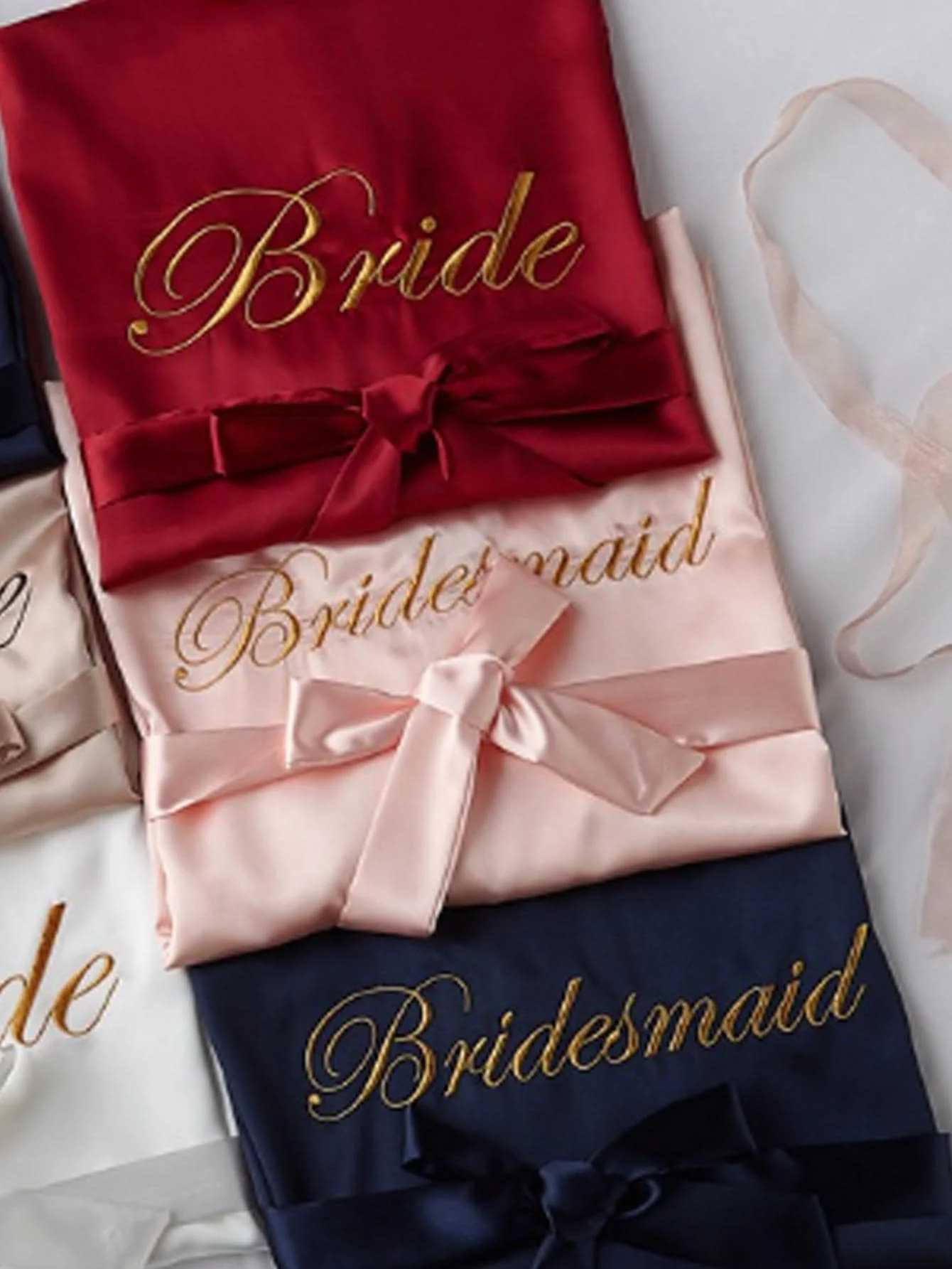 Women Soft Bride Bridesmaid Robes for Wedding Party Bridal Robes Getting Ready C251115