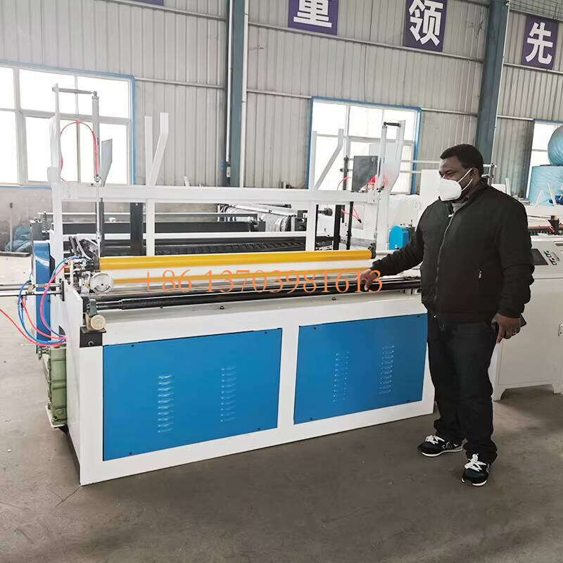 High Production Non-stop Tissue Paper Roll Converting Making Machine Full Production Line of Toilet Paper Manufacturing Plant