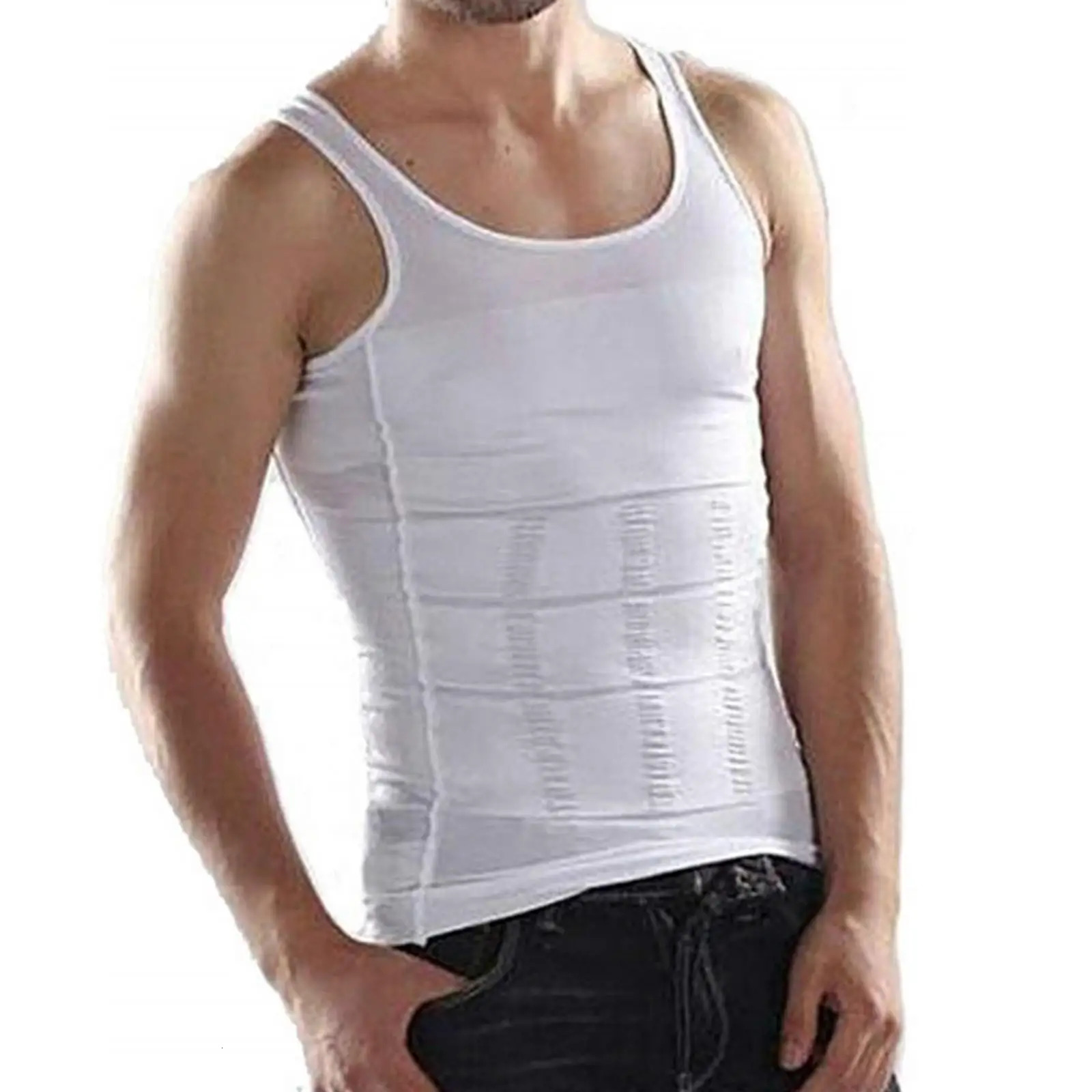 Reductive Girdle Man Slimming Body Shaper Skinny Compression Shirt Men Underwear Fat Burning Abdominal Binder For Man Corset Men 250415