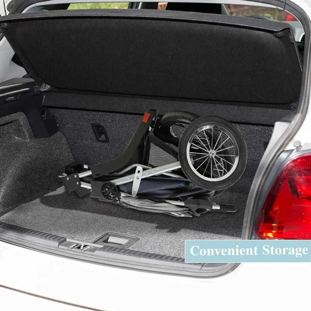 High quality heavy-duty pet carts 3-wheeled dog carts and foldable cat carts with suspension systems suitable for small and medium-sized dogs and cats