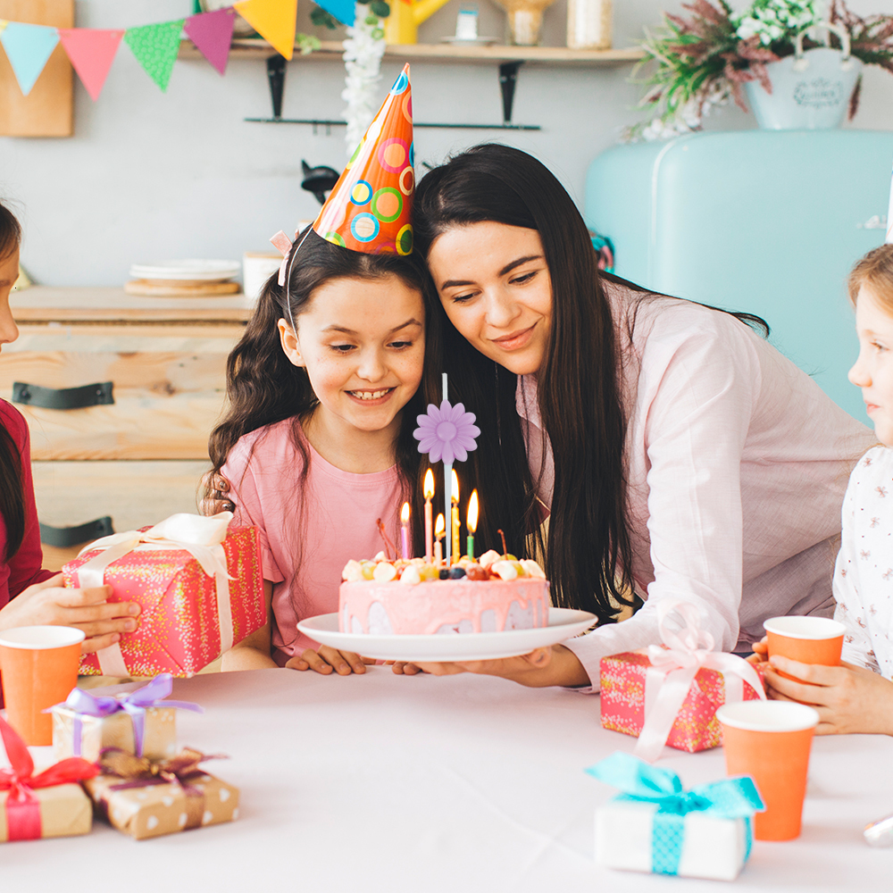 ED0420/daisy shape aron candle 5pc