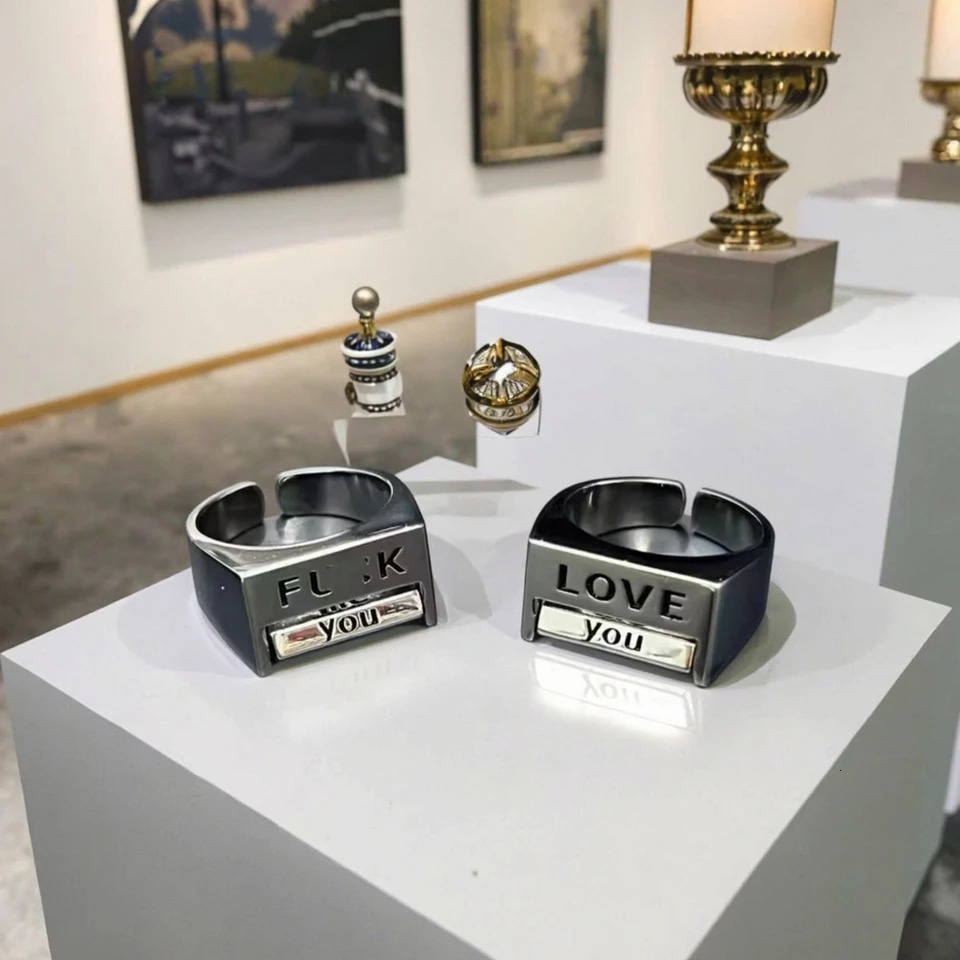 Creative Love Mood Ring for Men Women | Funny Rotatable Fidget Ring Jewelry Gift 250414