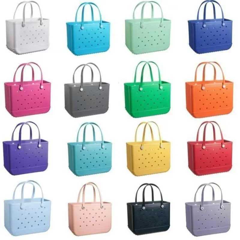Womens handbag EVA waterproof beach handbag hollow hole bag womens multi-purpose storage bag popular large capacity bag W250415